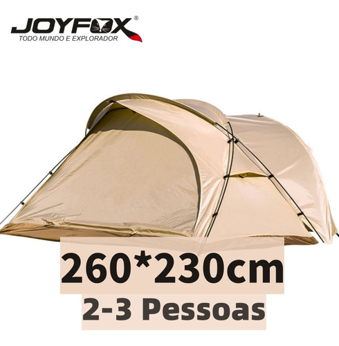 Joyfox Barracas Camping M-700 2-3 Pessoas Caqui