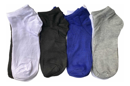 6 Pares Medias Tobilleras Unicolor Para Hombre Y Mujer 