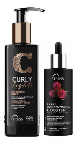 Truss Curly Light Leave In 250ml + Booster Concentrado 110ml