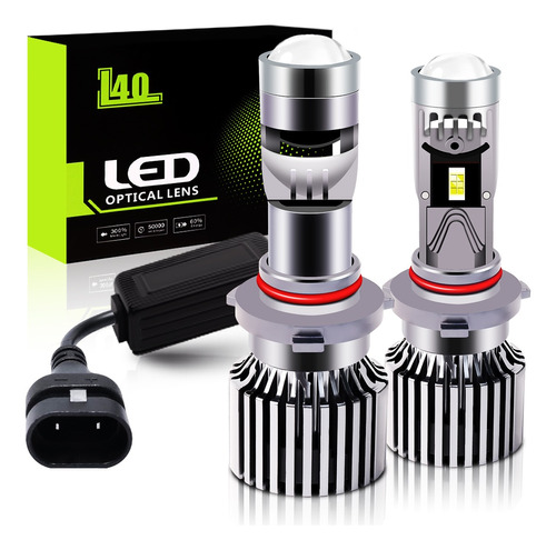 Kit Faros Led H4 H7 H8/h9/h11 9005 9006 Lupa Mini Proyector 