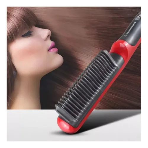 Cepillo Alisador Peine El ctrico Planchita Pelo Barba