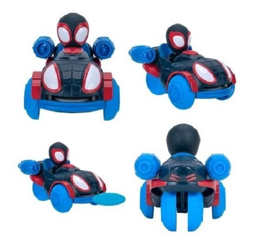 Carritos Lanzadores De Disco Spidey Marvel 7cm   