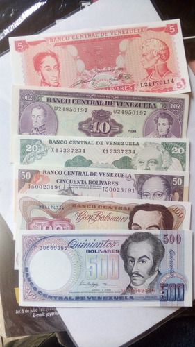 Billetes De Bancos Unc