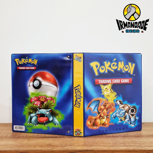 Imagem 2 de 7 de Pasta Tipo Fichário Pokémon + 30 Folhas Yes + 9 Cards