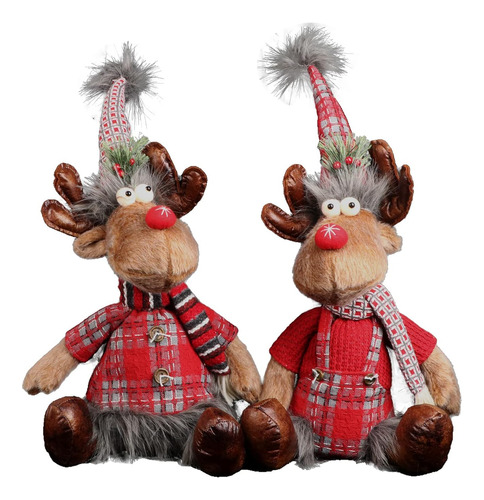 2pk Decoraciones Navideñas De Santa Reindeer, Gnomos S...