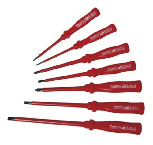 Kit 7 Destornilladores Aislados Set Juego Proskit 8pk-8100e