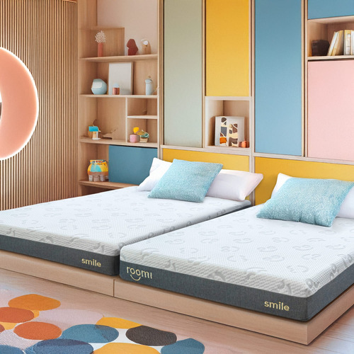 Pack 2 Colchones Roomi Smile Matrimonial Memory Foam