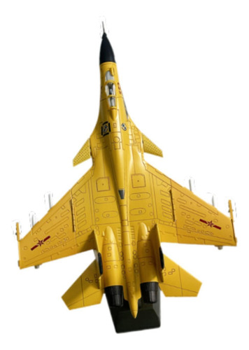 Colección De Modelos De Cazas Fundidos A Presión, Amarillo