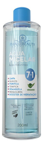 Água Micelar Ácido Hialurônico 200ml Phállebeauty