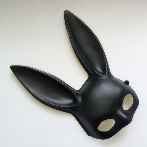 White Black Women Girl Sexy Rabbit Bunny Long Ears Mask Hall