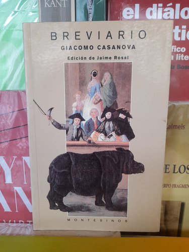 Breviario. Giacomo Casanova. Editorial Montesinos.