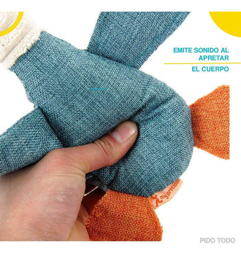 Juguete Para Perros Masticar Peluche Mordedera Con Sonido