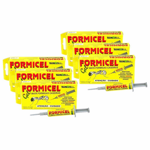 Kit 10 Mata Formiga Formicel Gel 10g