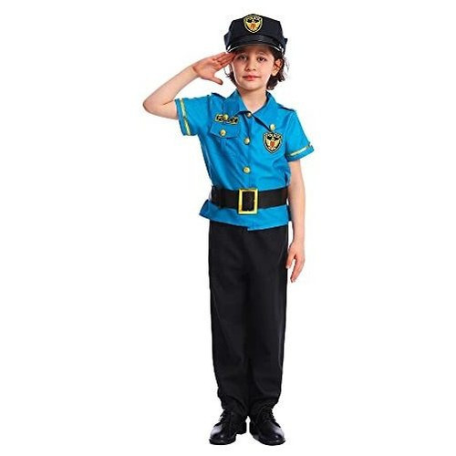 Disfraz De Oficial De Policía De Dsplay Boys Para Niños Traj