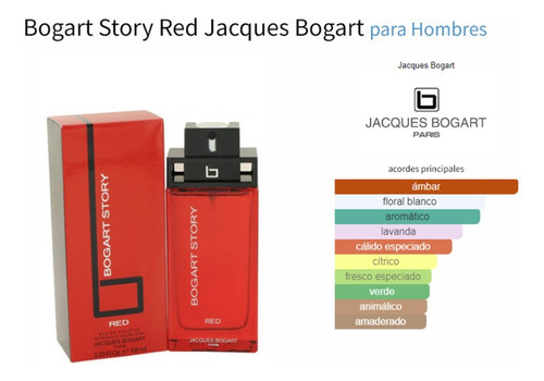Jacques Bogart Story Red Edt 100ml