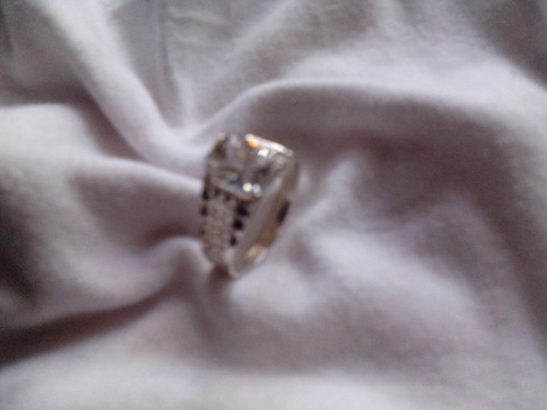 Anillo De Plata 925 Con Diamante 