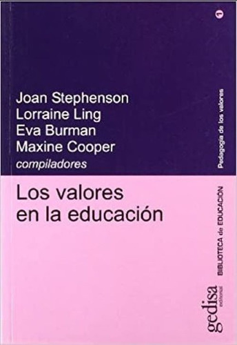 Libro Los Valores En La Educacion *cjs