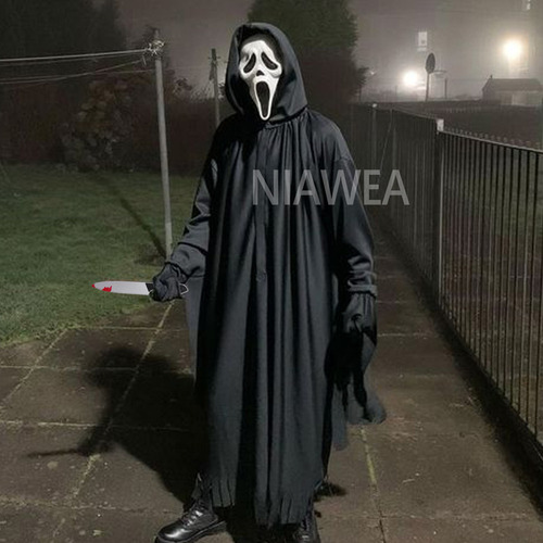 . 3pz Disfraz For Ghostface Scream For Adulto Con Máscara Y