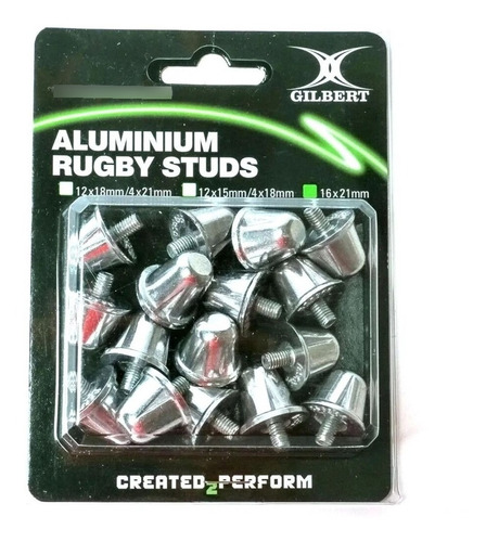 Imagen 1 de 9 de Pack Tapones De Aluminio Gilbert 16 X 21mm Rugby