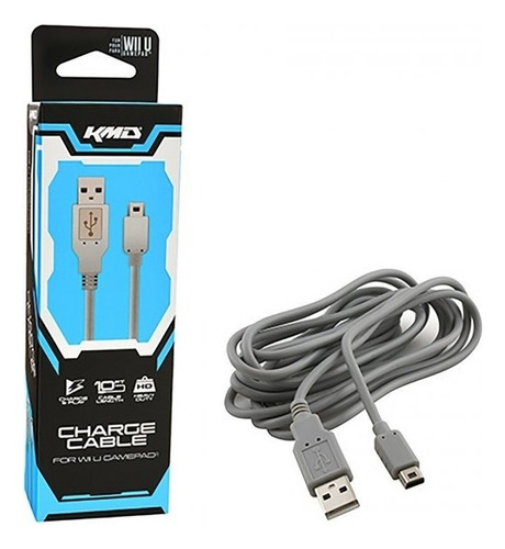 Cable Usb Cargador Para Wii U Gamepad De 3 Metros Kmd