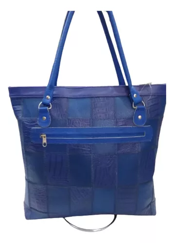 Bolsa Feminina de Couro Legítimo com Bolso Externos