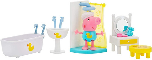 Peppa Pig Figurita Baño Spa Con Luz En El Espejo