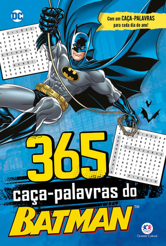365 caça-palavras do Batman, de Blanca Alves Barbieri, Paloma. Série 365 caça palavras Ciranda Cultural Editora E Distribuidora Ltda., capa mole em português, 2021
