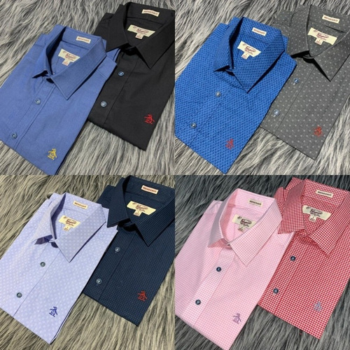 Camisa Manga Corta Penguin Slim Fit
