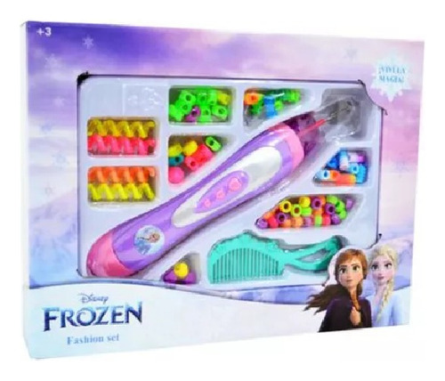 Juguete Set Peluqueria Frozen Infantil Trenzador Accesorios