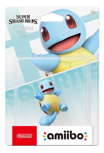 Figura Squirtle de Super Smash Bros de la colección Amiibo de Nintendo