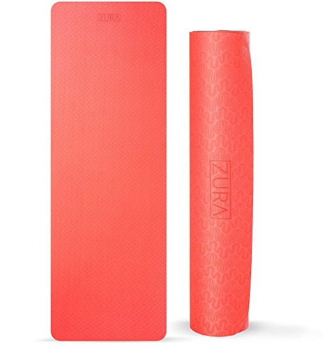 Zurayoga Antideslizante Yoga Mat Viaje, Mejor Reversible Yog