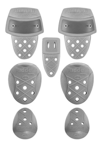 Integraciones Riddell Biolite Slotted Set 7 Piezas Gris Adul