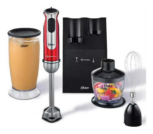Imagen 3 de 11 de Mixer Oster Quadriblade High Power 2801 FPSTHB2801 rojo 220V 800W