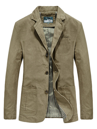 Hombres Blazer Moda Chaqueta Casual Slim