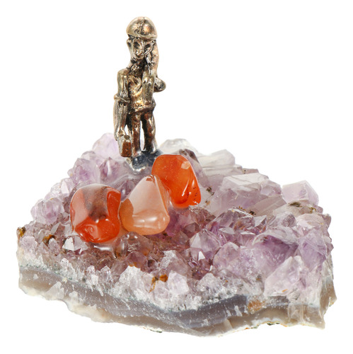 Balanza Desktop Decor Amethyst Cluster Miner
