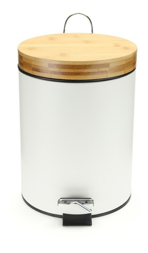 Imagen 1 de 10 de Tacho De Basura Cesto Residuos 5 Litros Pedal Cocina Baño
