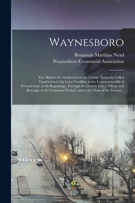 Libro Waynesboro: The History Of A Settlement In The Coun...