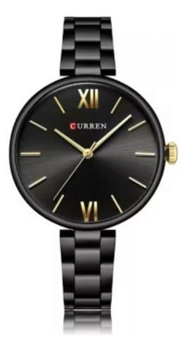 Reloj Para Mujer Curren 9017 Kreb7101 Negro