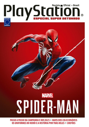 Especial Super Detonado PlayStation - Marvel's Spider-Man, de a Europa. Editora Europa Ltda., capa mole em português, 2020