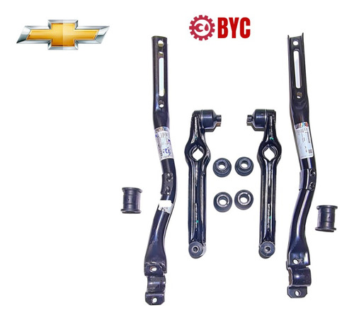 Kit Barra+ Bandejas + Bujes Chevrolet Spark 800 1000 2004-16