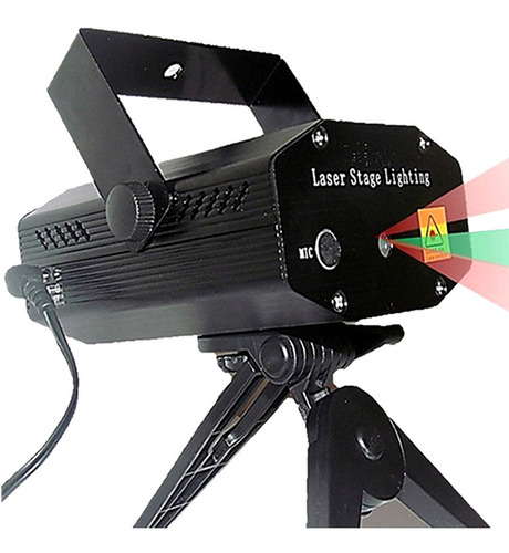 Mini Lazer Projetor Holografico Festa Luz Led Sd 08 110V/220V