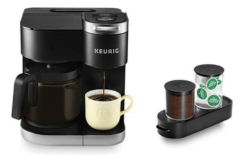 Cafetera Keurig K-duo, 1 Taza Y Jarra 12 Tazas, Negro