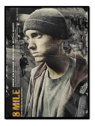 #1211 - Cuadro Decorativo Vintage Eminem Rap Poster Hip Hop