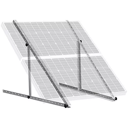 Soporte de canalón para panel solar de anillo, soporte de aleación de  aluminio ajustable resistente a la intemperie, ángulo perfecto para obtener  la