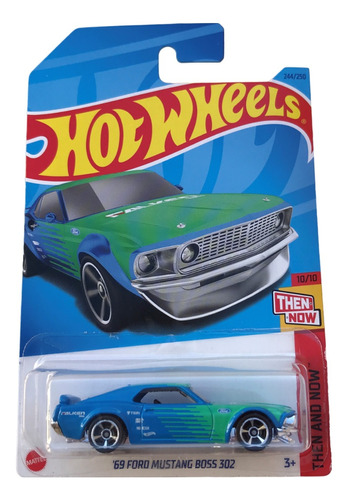 Carrito Hot Wheels '69 Ford Mustang Boss 302 Mattel Nuevo 