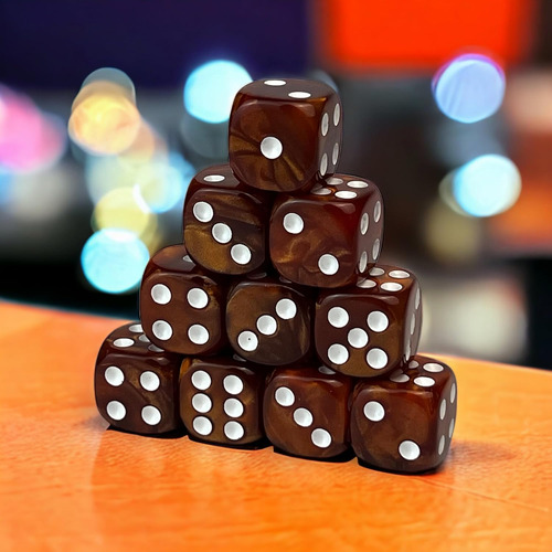 Luck Lab Pack De 10 Dados D6 - Dados Acrílicos Para Rpg M...