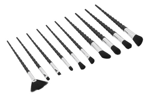 Juego De Brochas De Maquillaje, 10 Piezas