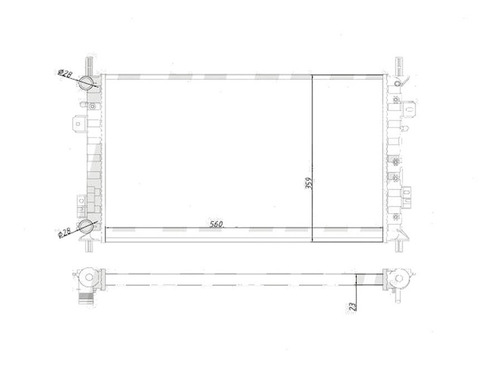Radiador Ford Fiesta 1.6 2007 A 2010 Ecosport 1.6 2007/2012