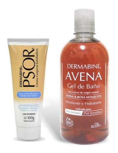 Psoriasis - Psor Dermabine® Crema 100g + 1 Gel Avena X 500cc