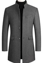 Comprar 2025 Abrigo Largo De Lana Gruesa De Invierno For Hombre